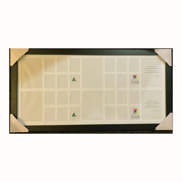 Double Large Landscape with 3 x Large Spaces School Years Photo Frames