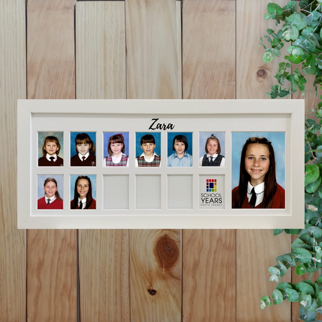 Personalised Large Landscape Frame - WHITE