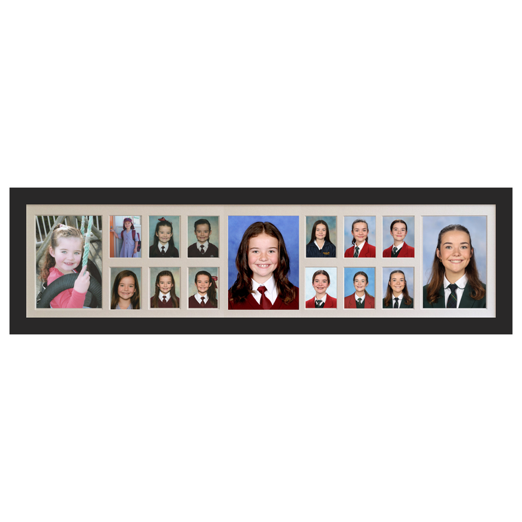 Large Landscape School Years Photo Frame - 3 x Large Spaces