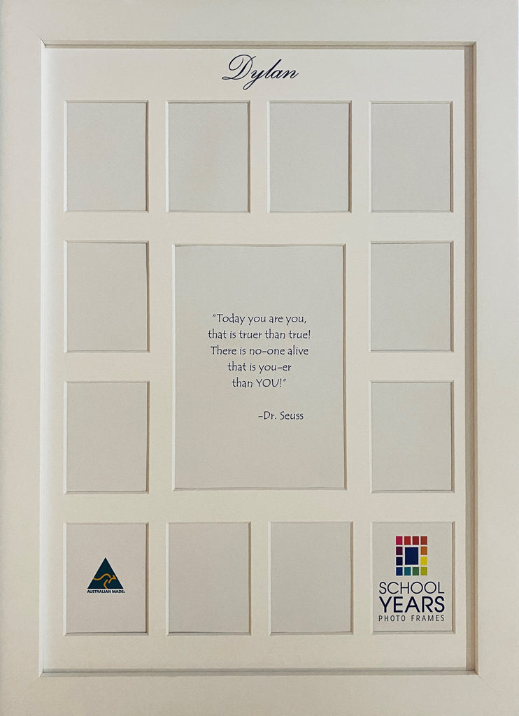 *Personalised Large School Years Photo Frame