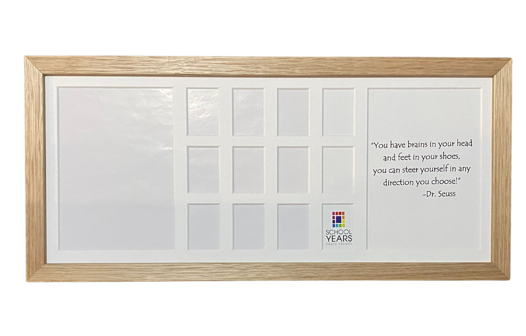 School Years Photo Frames - Medium OAK (with Pre-School)