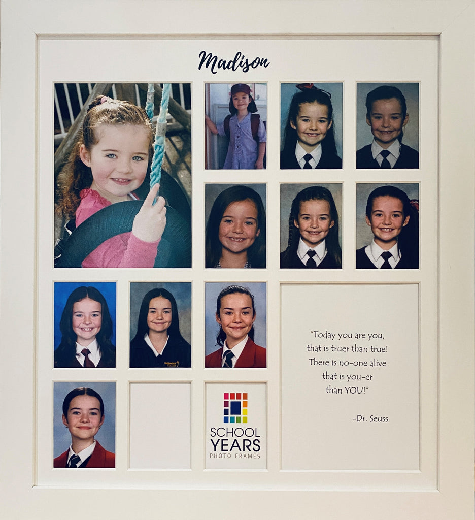 Personalised Large Frame (with Pre-School) - WHITE
