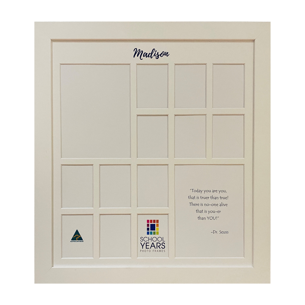 Personalised Large Frame (with Pre-School) - WHITE
